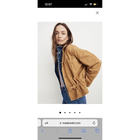 Madewell Dark Sahara Southlake Military Jacket H8497 Women’s XS - Picture 5 of 5